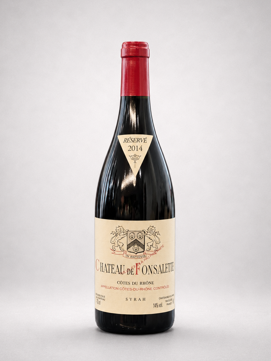 2014 Château de Fonsalette Côtes-du-Rhône Réservé Syrah