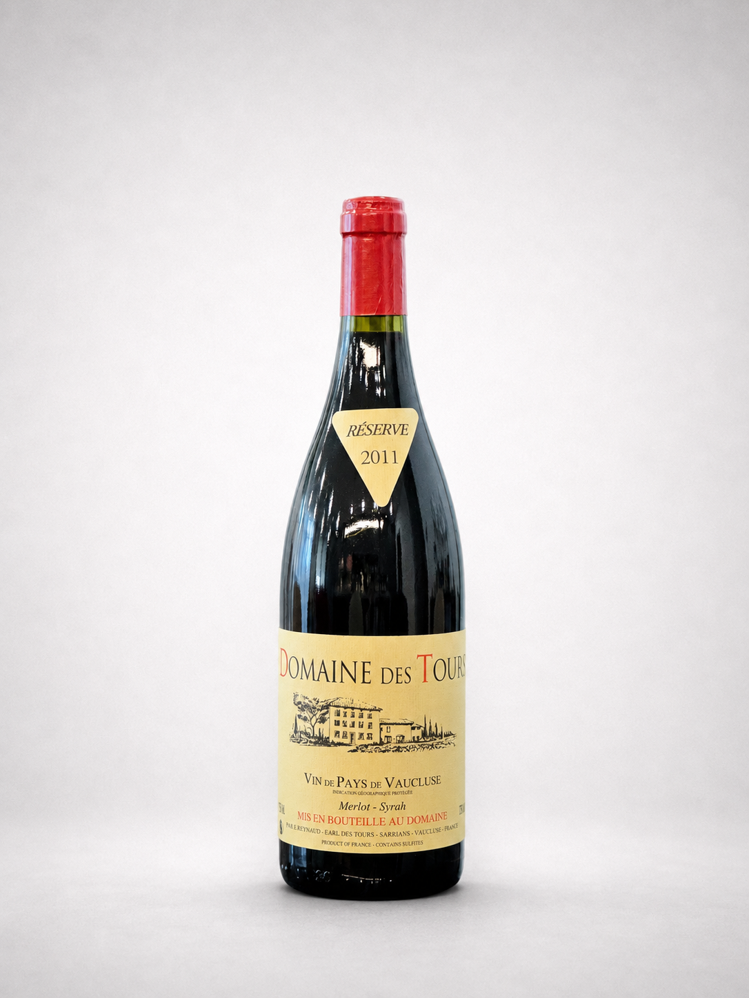 2011 Domaine des Tours "Réserve" Vin de Pays de Vaucluse Merlot-Syrah