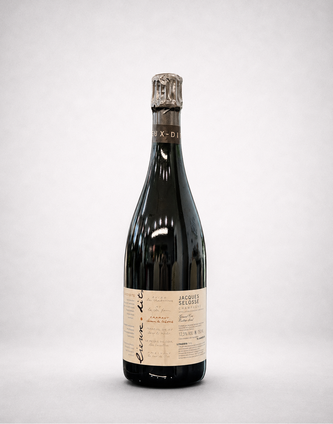2016 acques Selosse "Lieux-Dits" Cramant Chemin de Châlons Grand Cru Extra-Brut